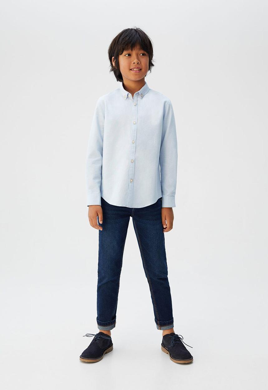 MANGO - Shirt oxford - blue