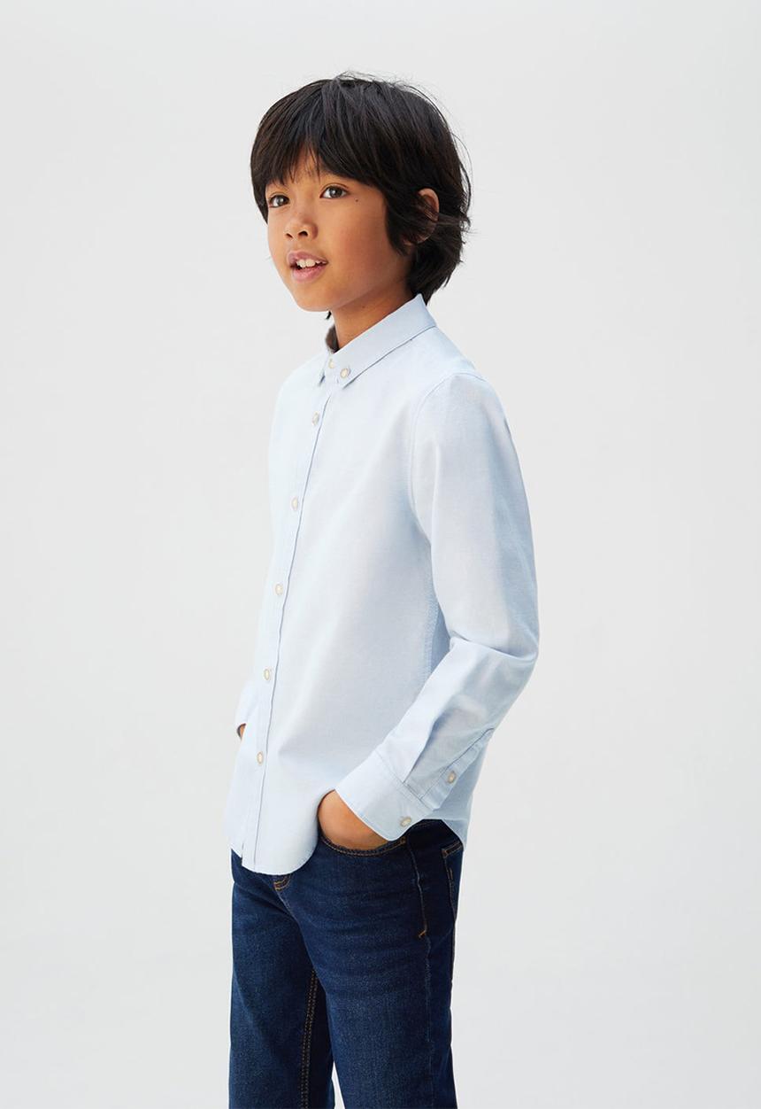 MANGO - Shirt oxford - blue