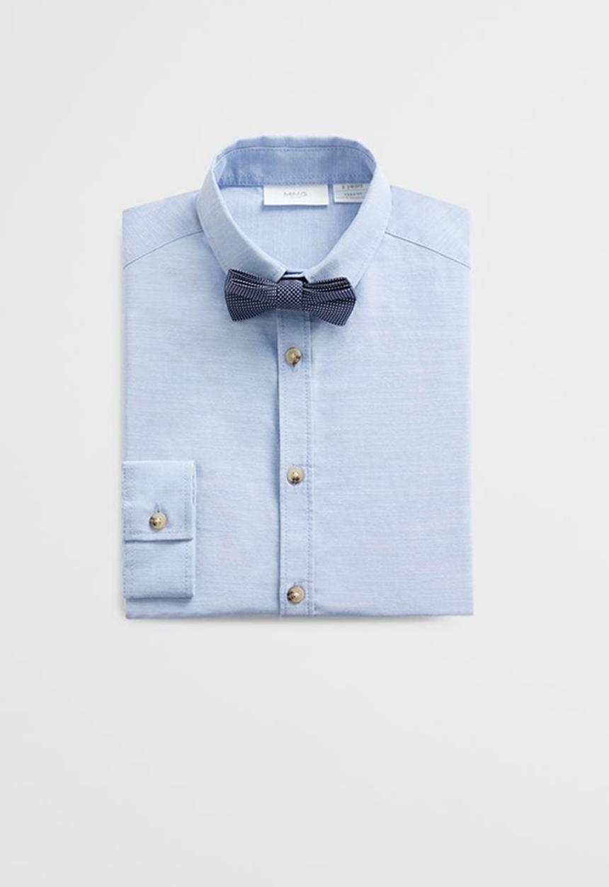 MANGO - Shirt & tie Stuart - blue 