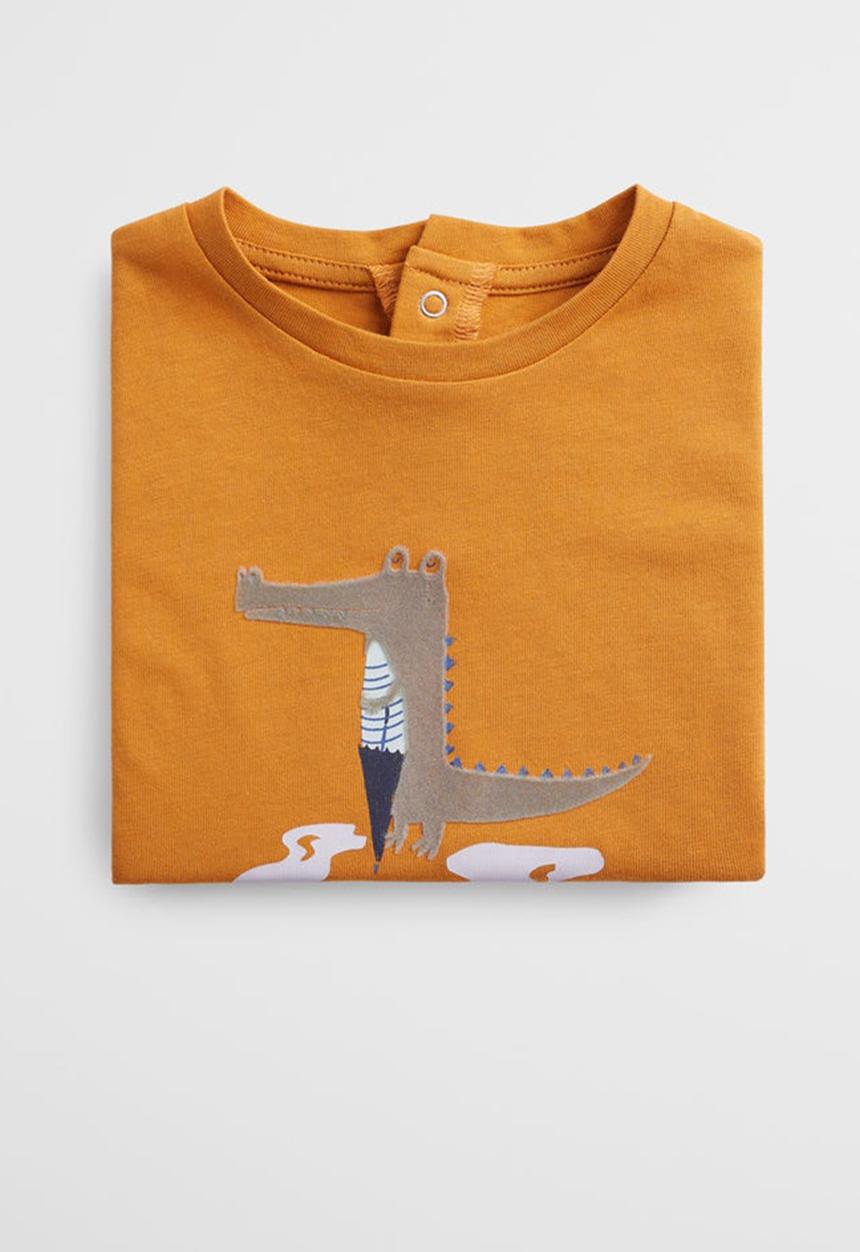 MANGO - T-shirt coco - yellow 