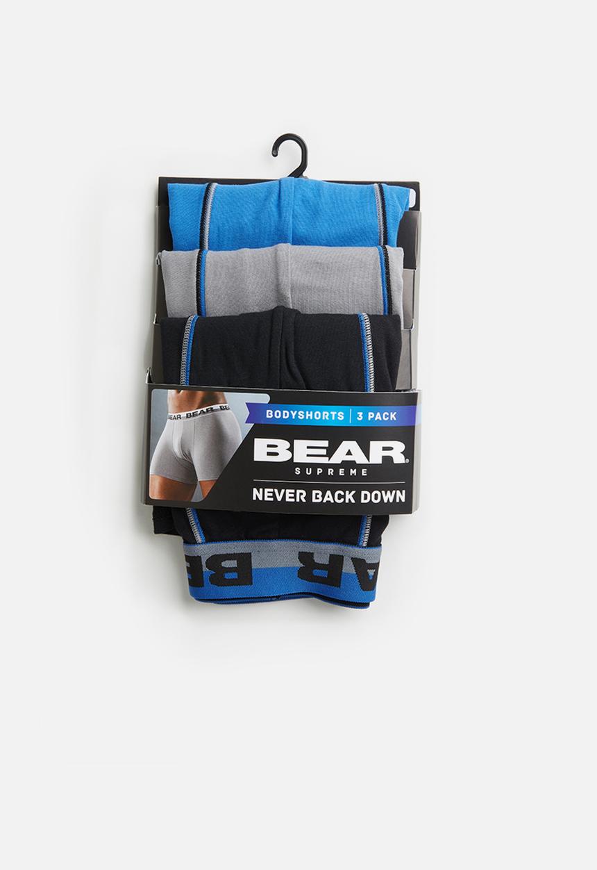 Bear - Bear 3 pack contrast cover seam boxer brief - multi 