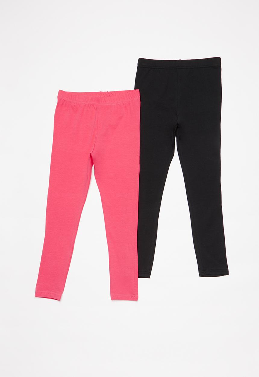 Pop Candy - 2 Pack leggings - pink & black