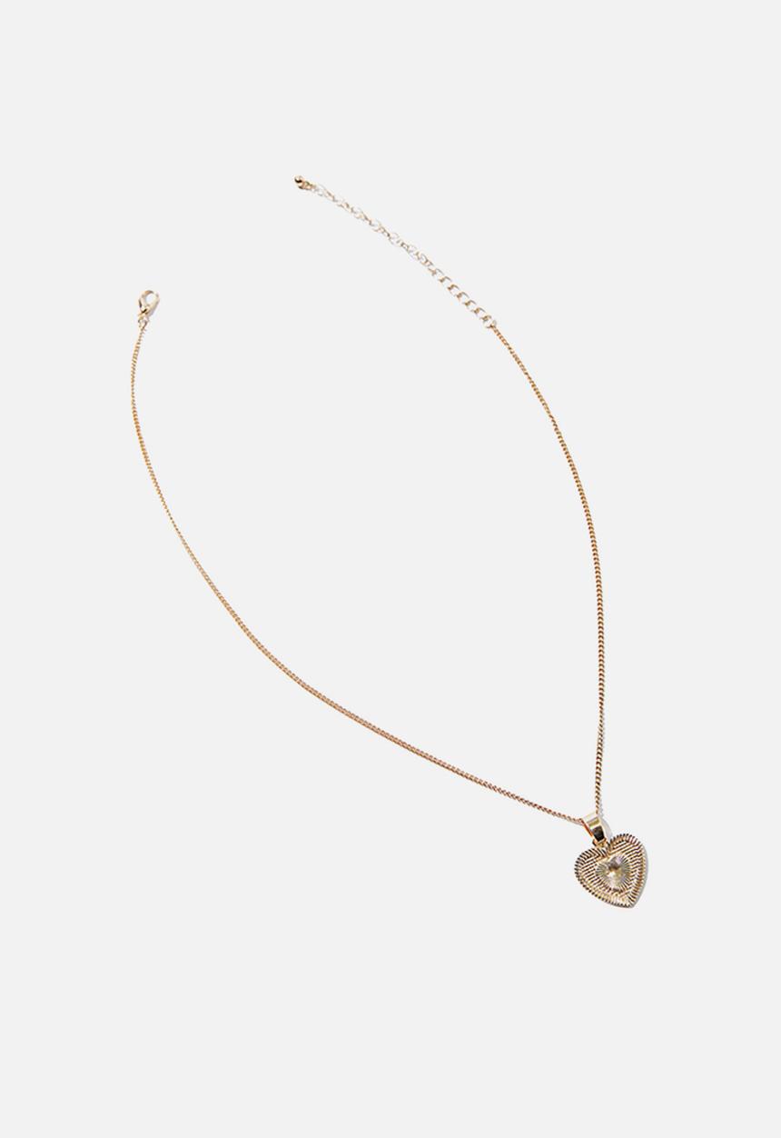 Rubi - Treasures short pendant necklace  - gold vintage 
