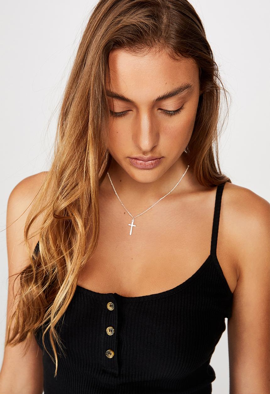 Rubi - Treasures short pendant necklace  - silver