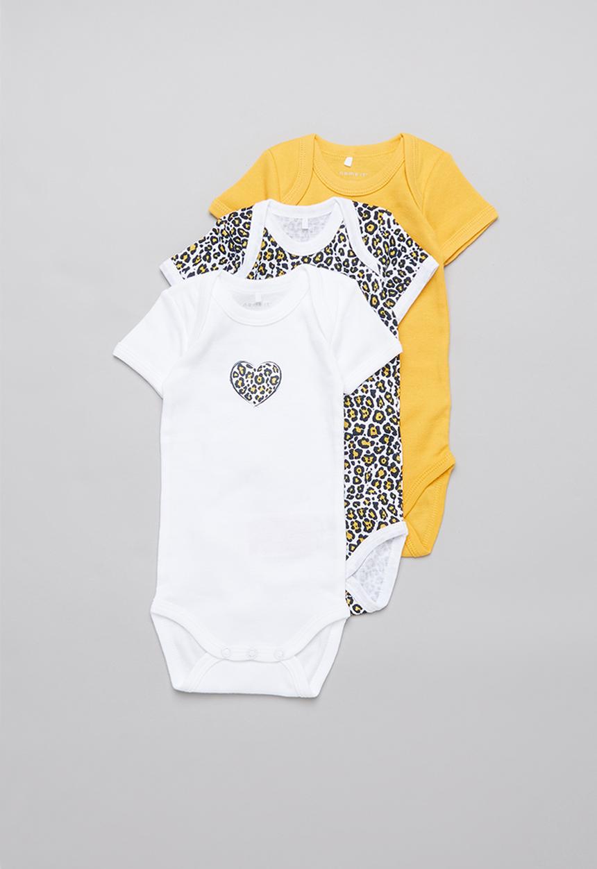 Name It - 3 Pack short sleeve bodysuit - multi