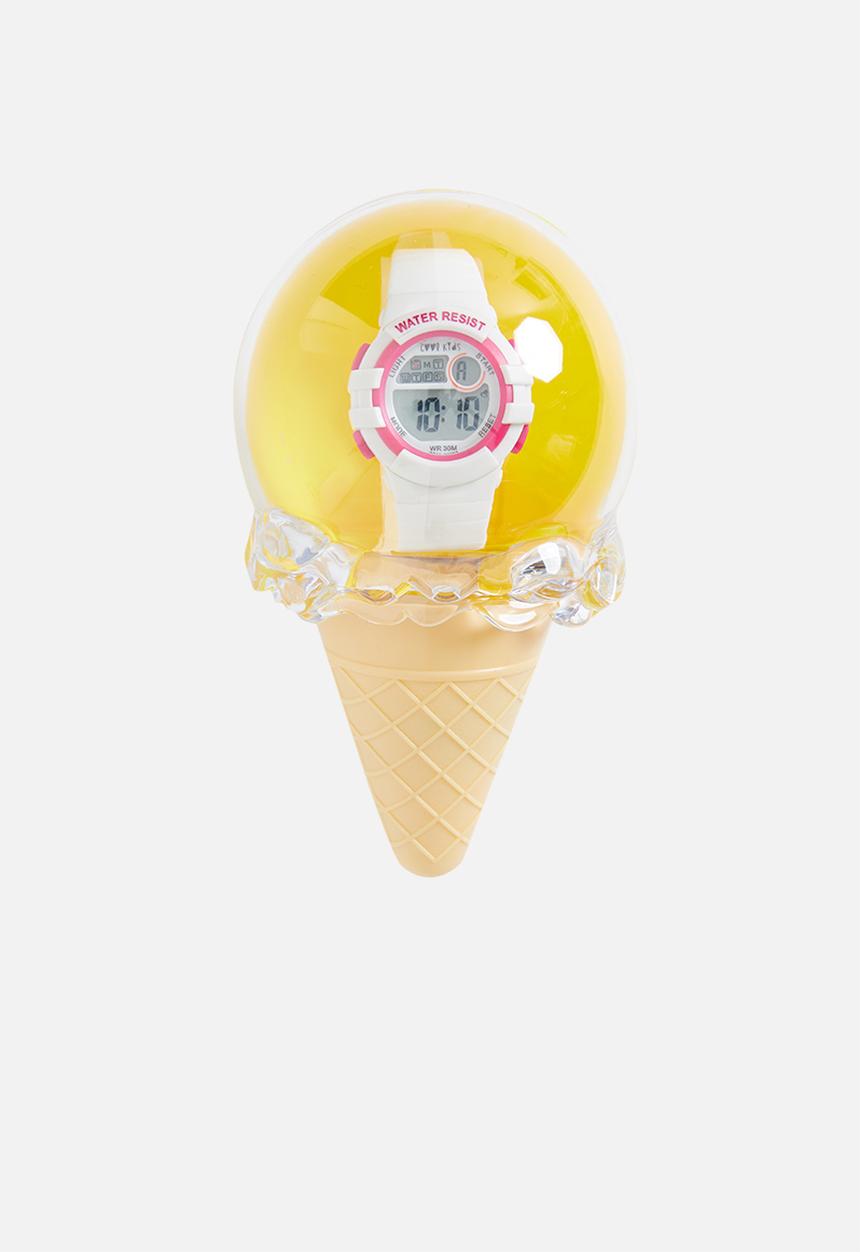 Cool Kids - Digital mid-size watch - white & pink