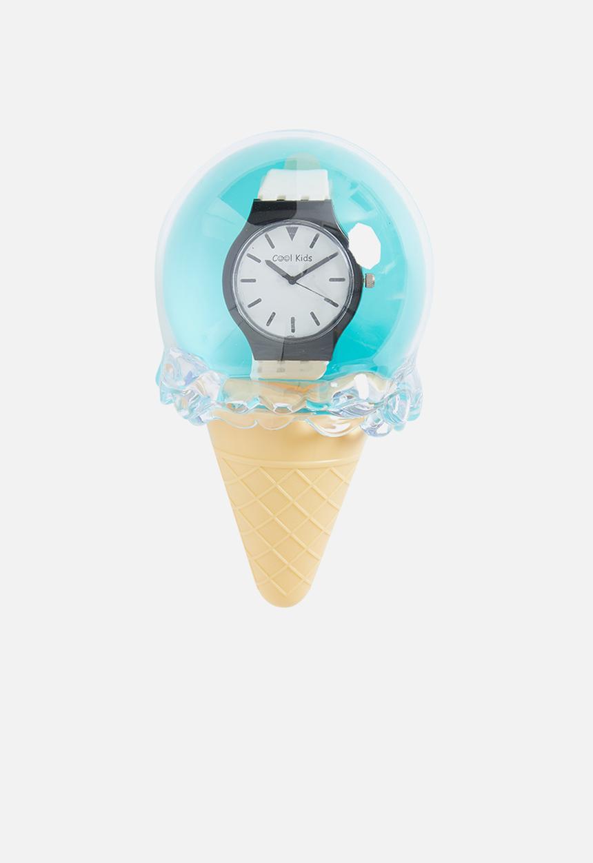 Cool Kids - Slim plastic watch - white & black