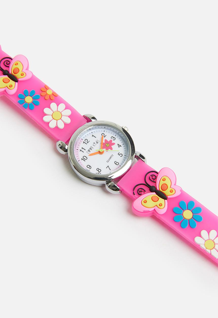 Cool Kids - 3-d garden watch - pink