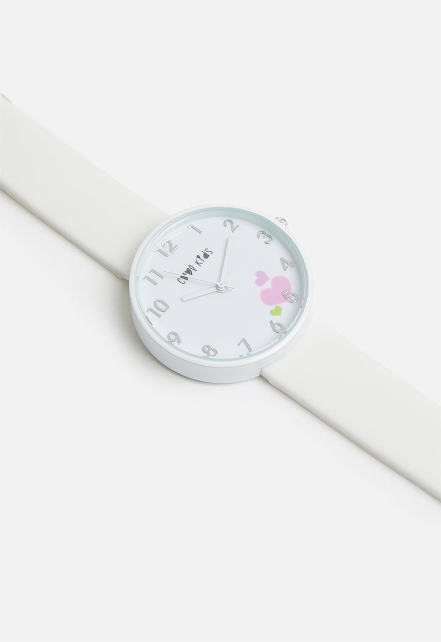 Cool Kids - Secret garden watch - white
