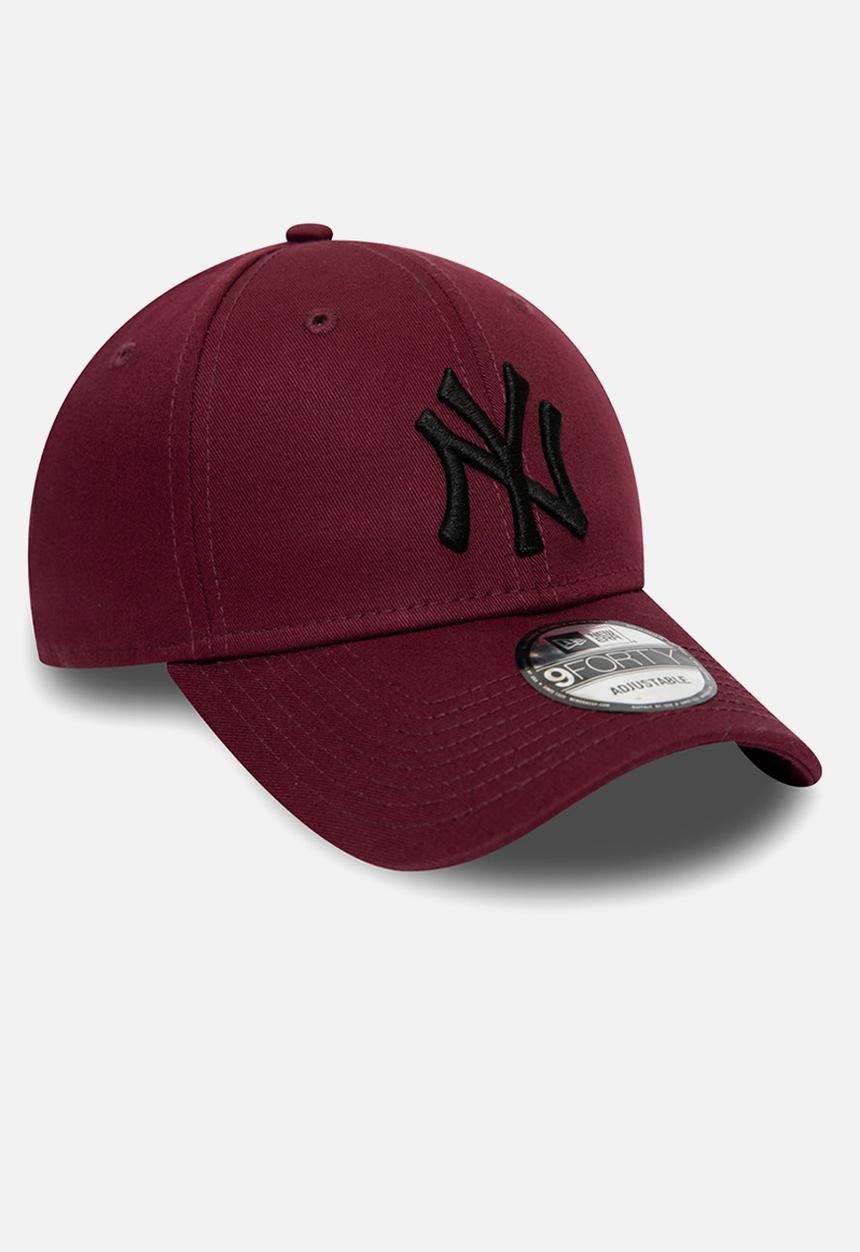 New Era - 940 essential New York Yankees cap - burgundy & black