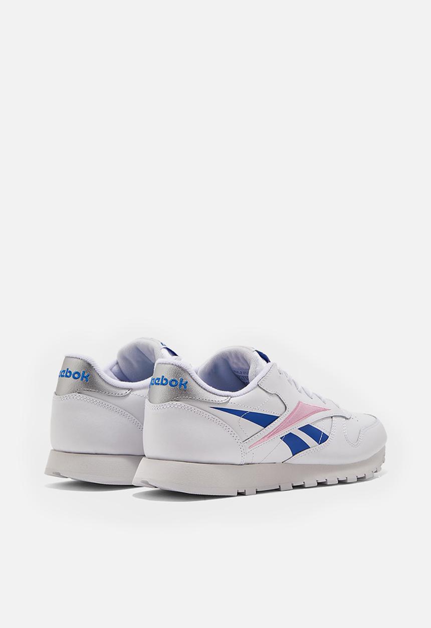 Reebok -  Classic Leather - white/humble blue /jasmie pink