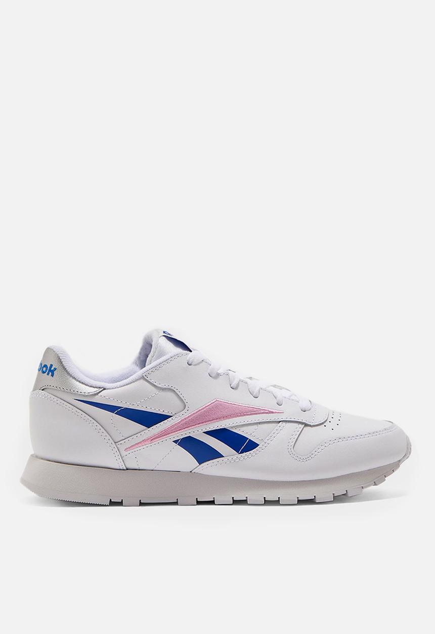 Reebok -  Classic Leather - white/humble blue /jasmie pink