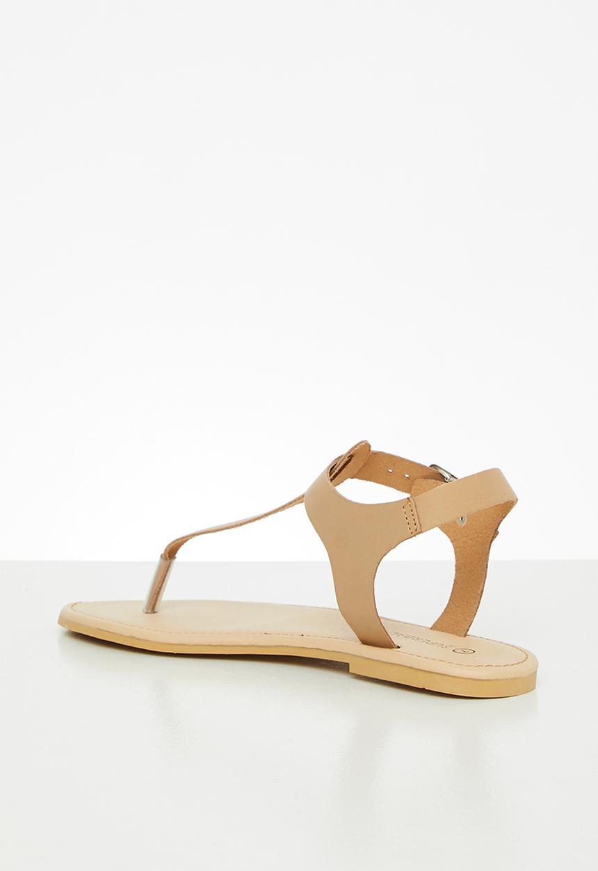 Superbalist - Zizi leather t-bar sandal - neutral