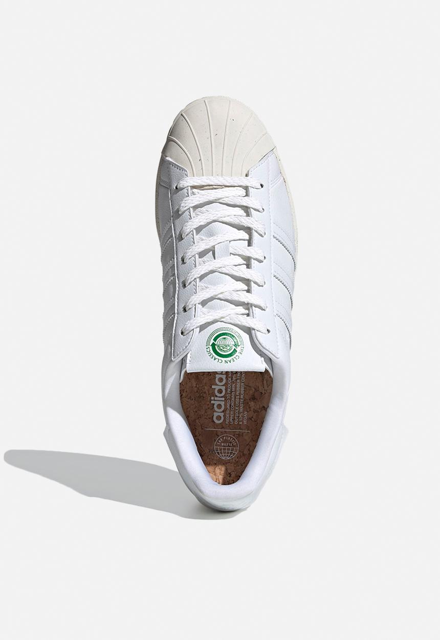 adidas Originals - Superstar - white / off white / green