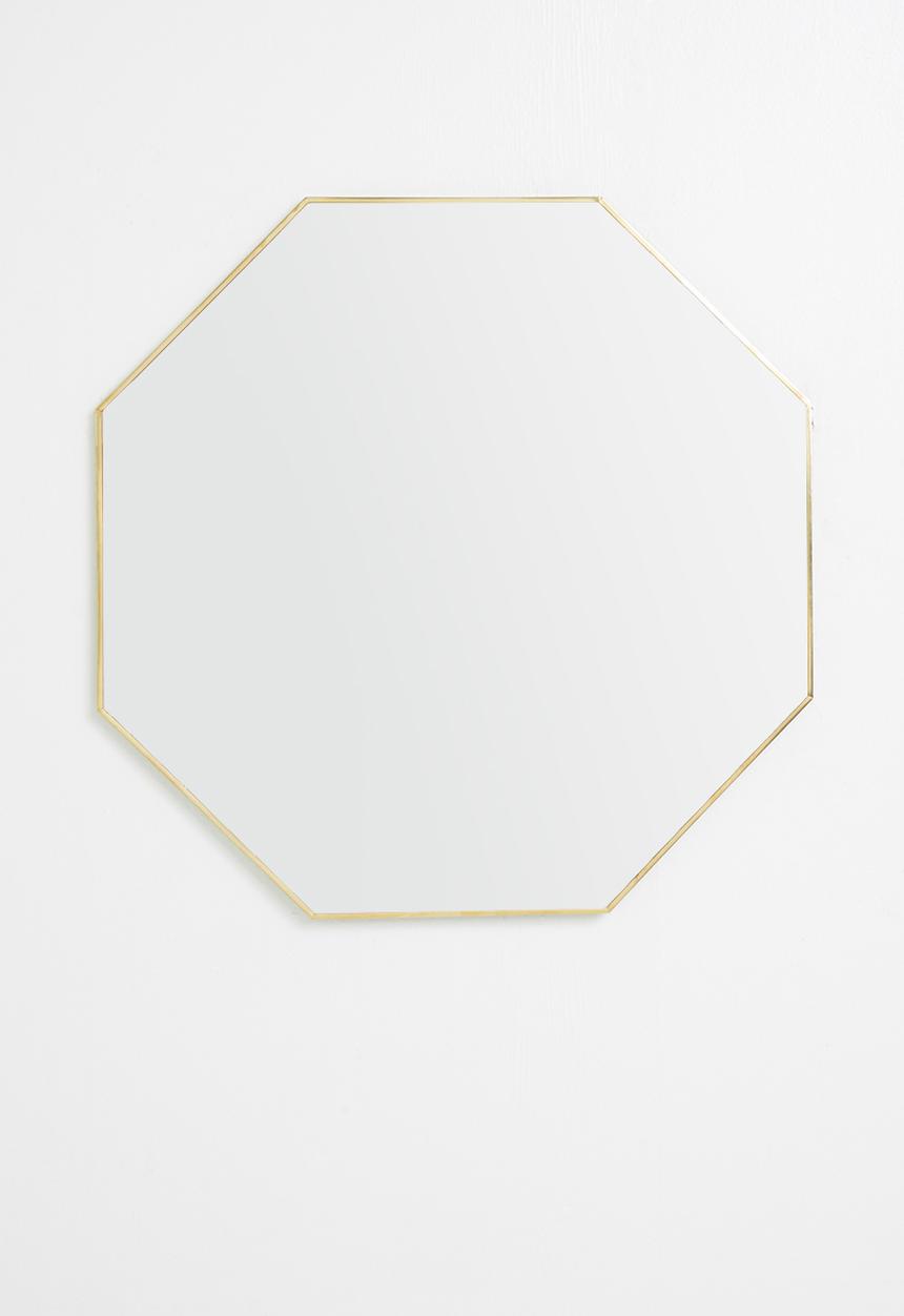 Sixth Floor - Rio hexagon mirror - gold 60cm