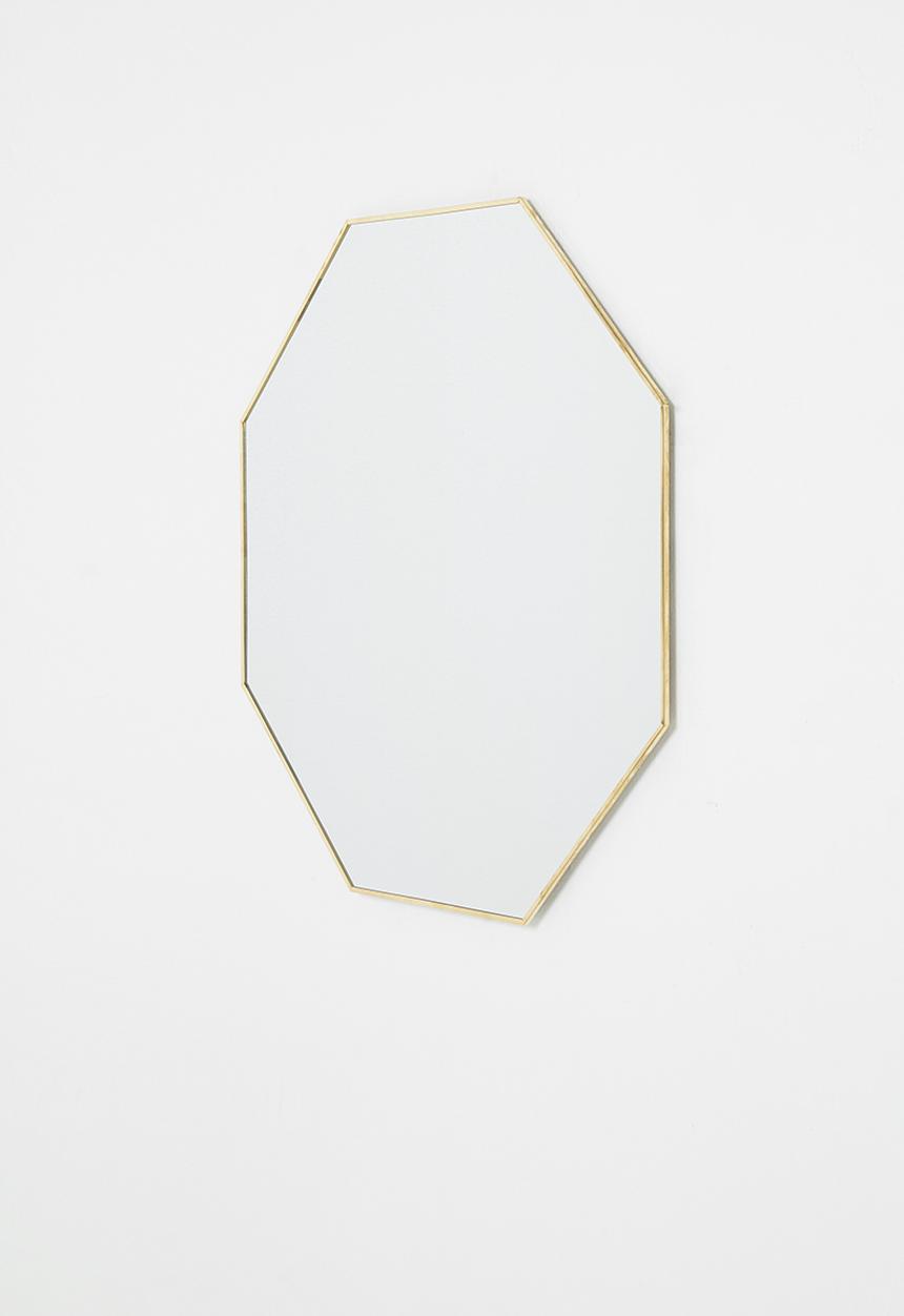 Sixth Floor - Rio hexagon mirror - gold 60cm