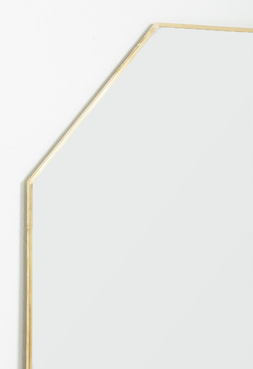 Sixth Floor - Rio hexagon mirror - gold 60cm