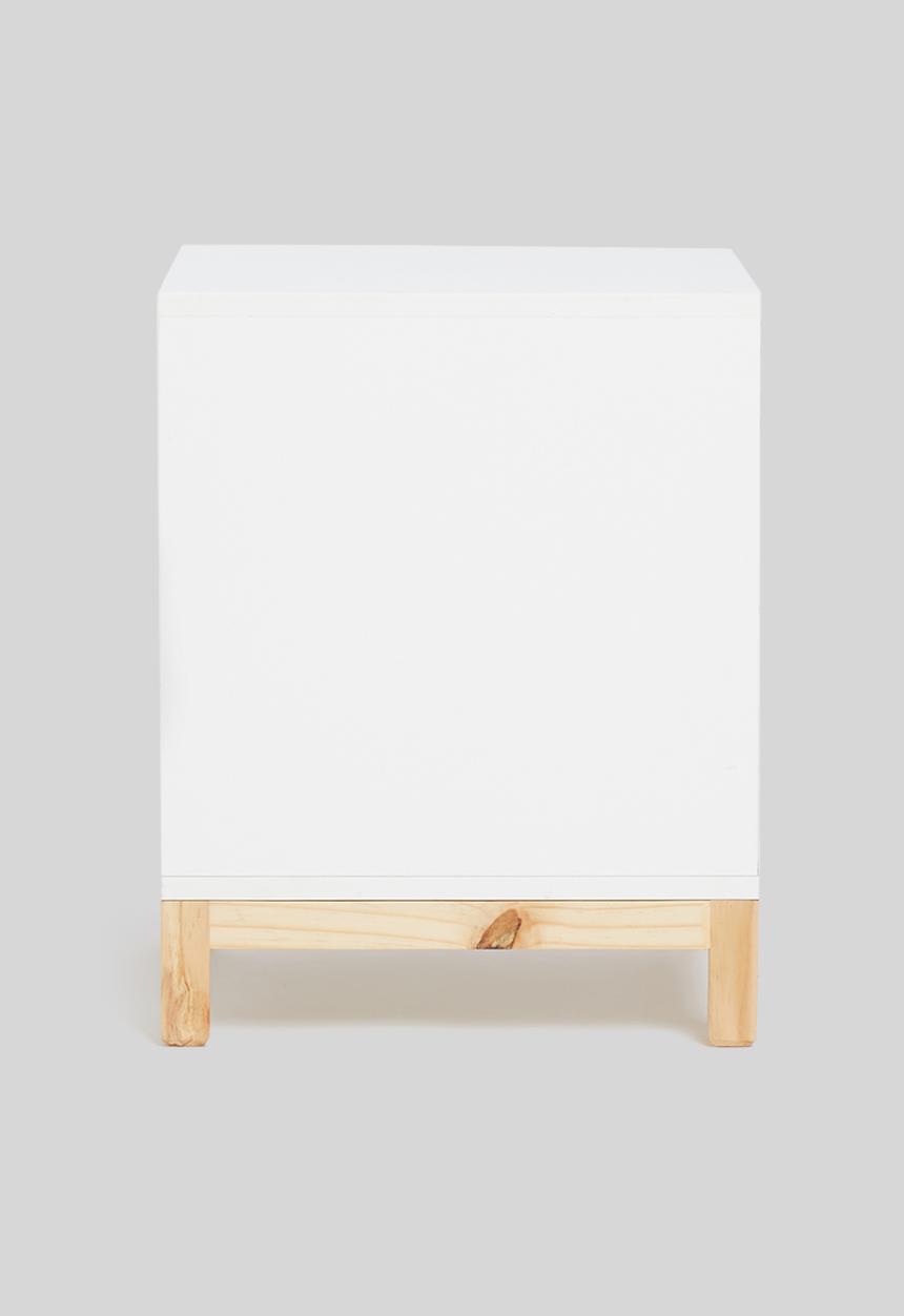 Blockhouse - Hugo bedside table - white