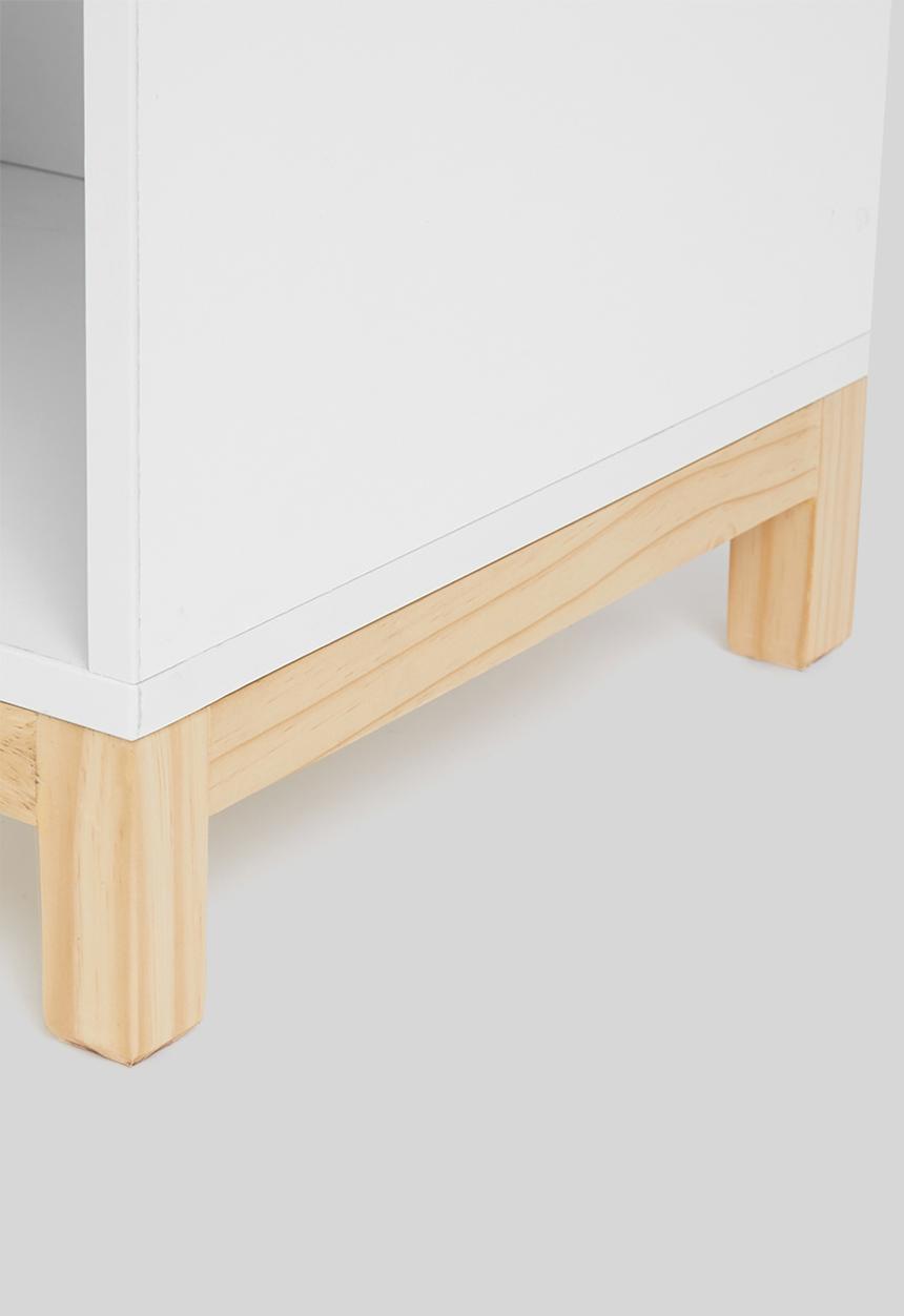 Blockhouse - Hugo bedside table - white