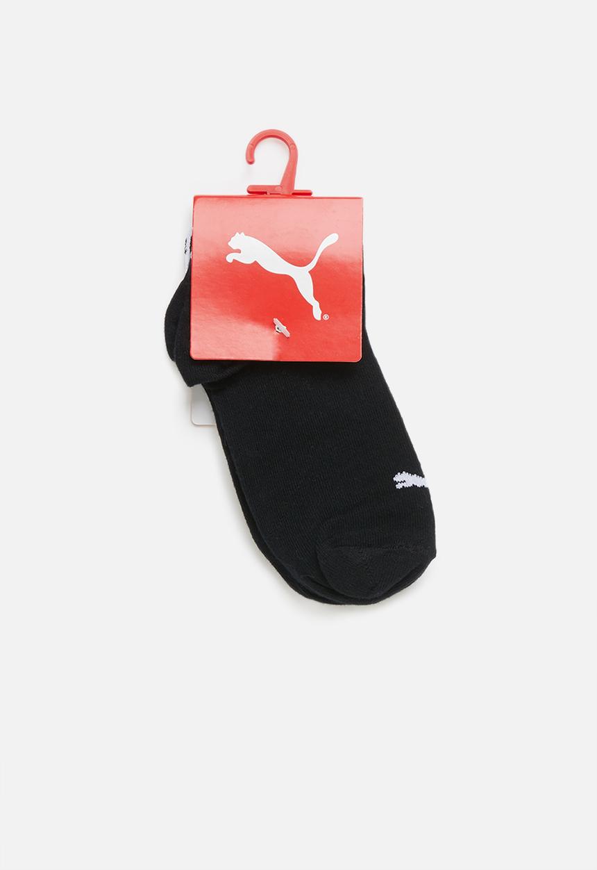 PUMA - Unisex 2 pack secret socks - black