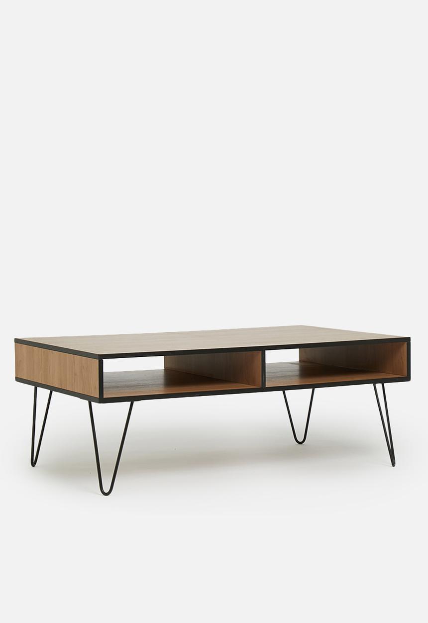 Sixth Floor - Penn leg coffee table - natural & black