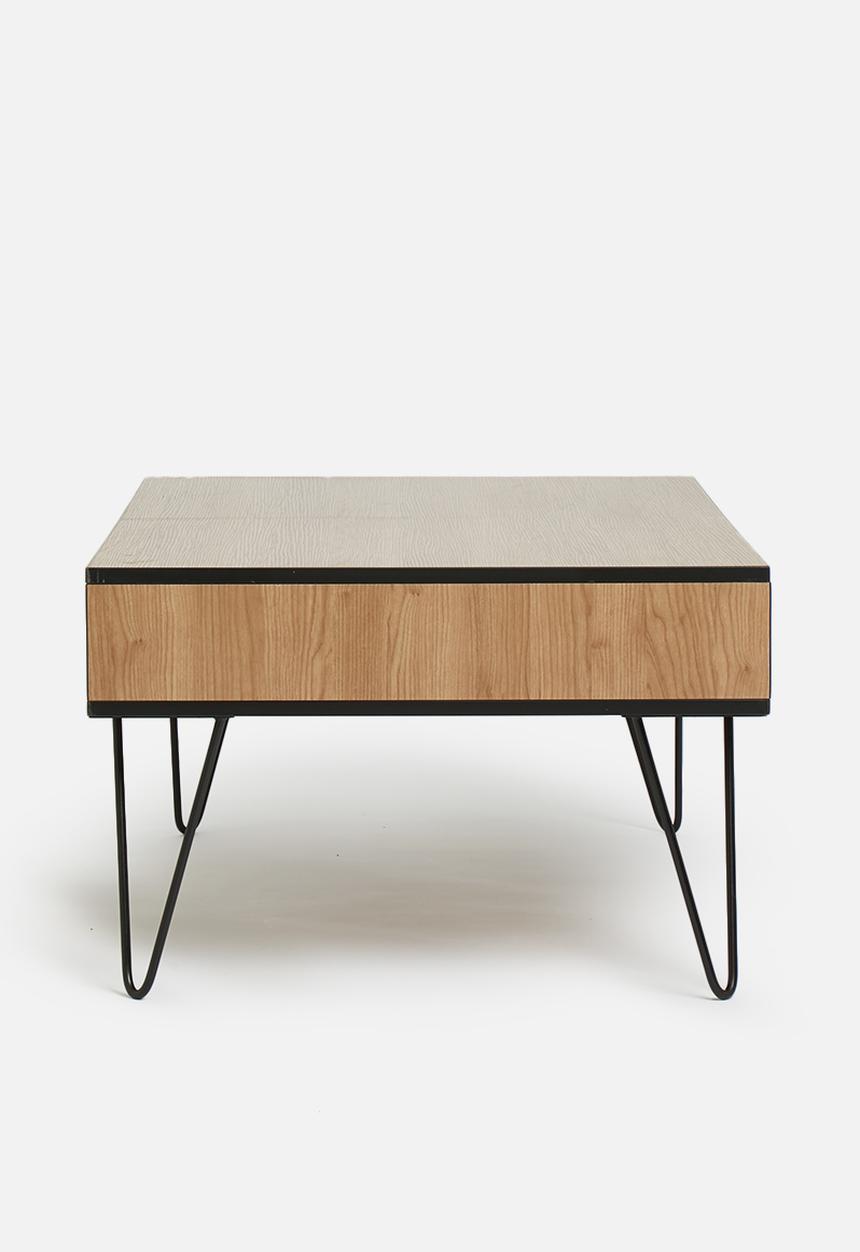 Sixth Floor - Penn leg coffee table - natural & black