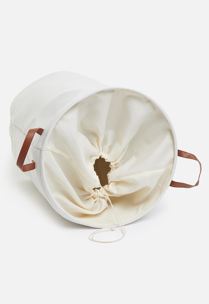 Sixth Floor - Lin bonded-linen laundry storage bag - cream