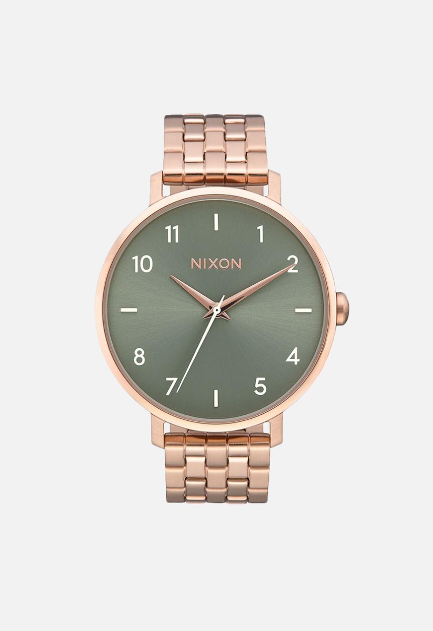 Nixon - Arrow - rose gold / sage