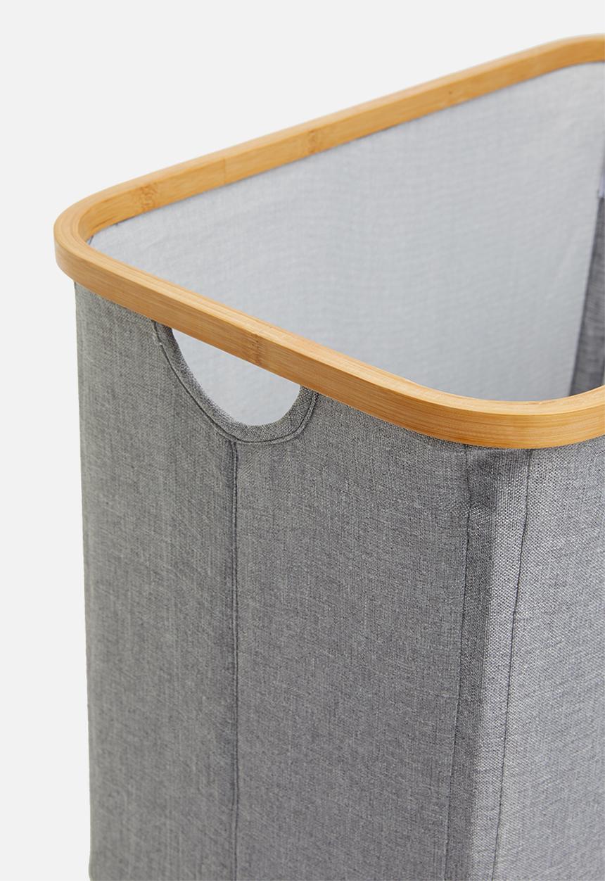 Sixth Floor - Bamboo laundry basket - rectangle grey