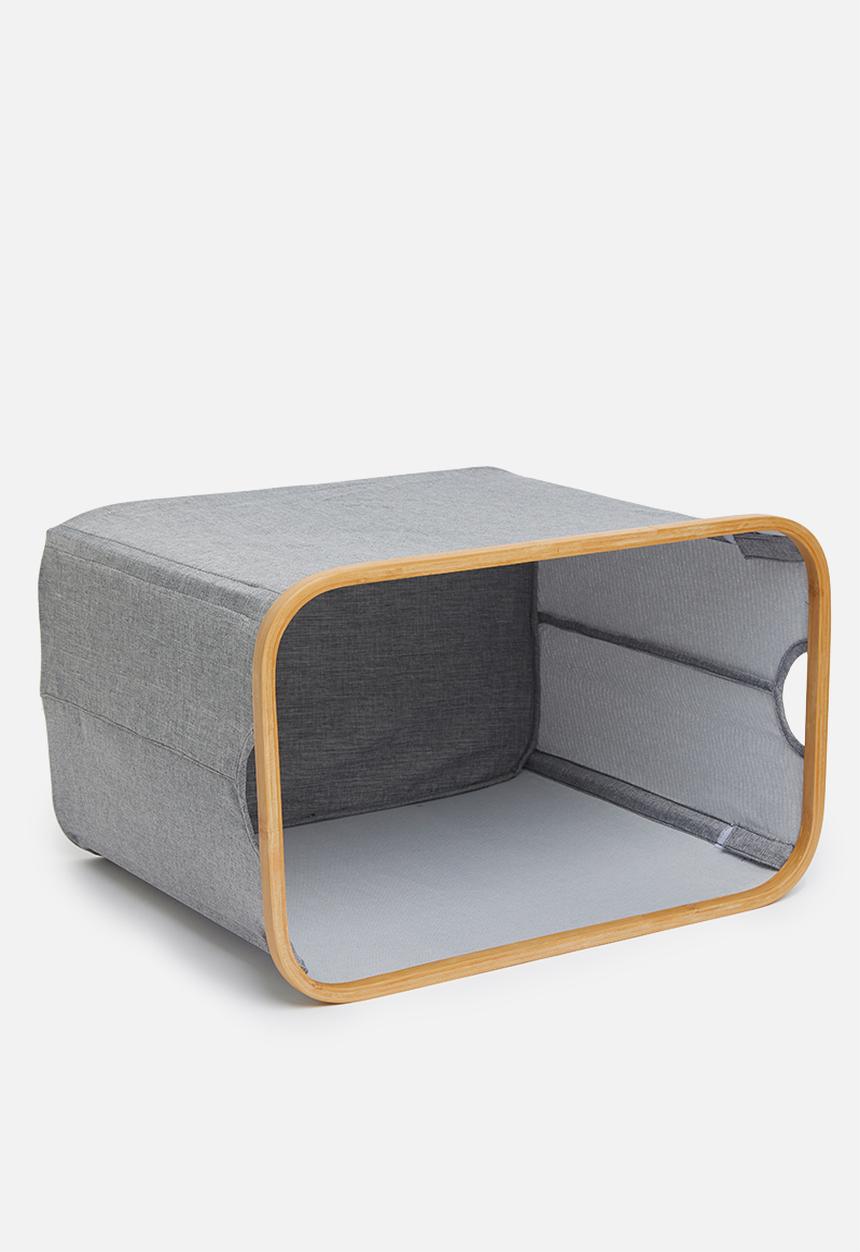 Sixth Floor - Bamboo laundry basket - rectangle grey