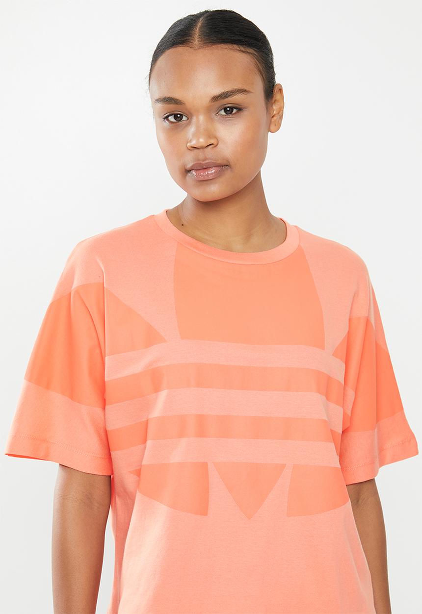 adidas Originals - Large logo tee - coral