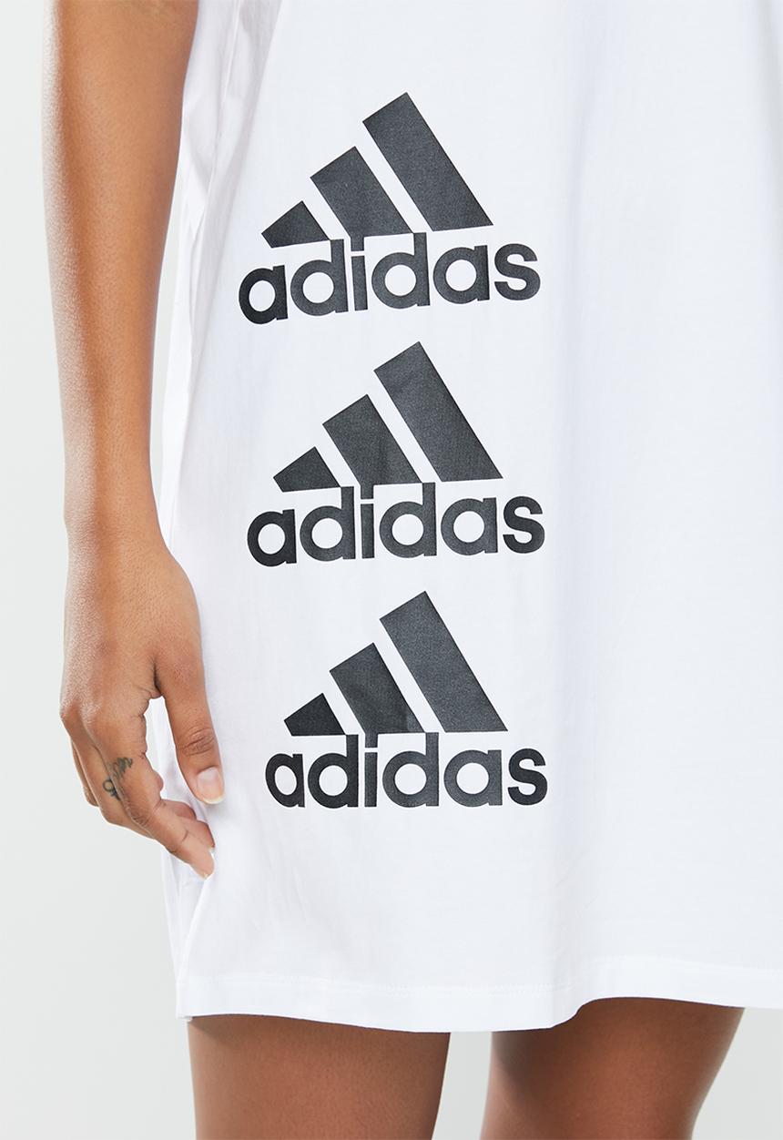 adidas Performance - W stack T-dress - white