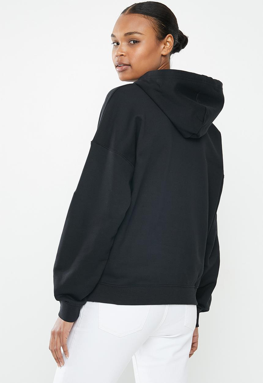 adidas Originals - Large logo hoodie - black & white