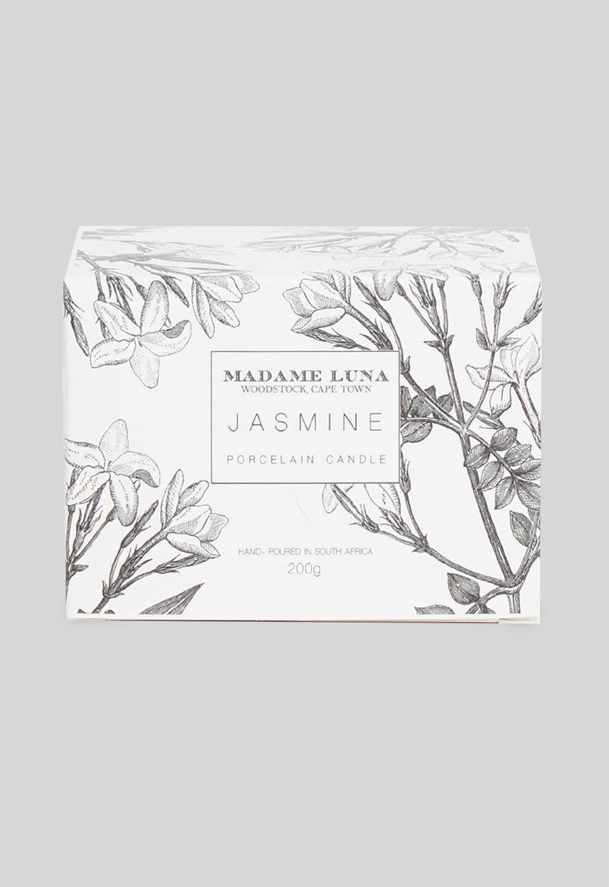 Madame Luna - Perforated porcelain votive candle - jasmine