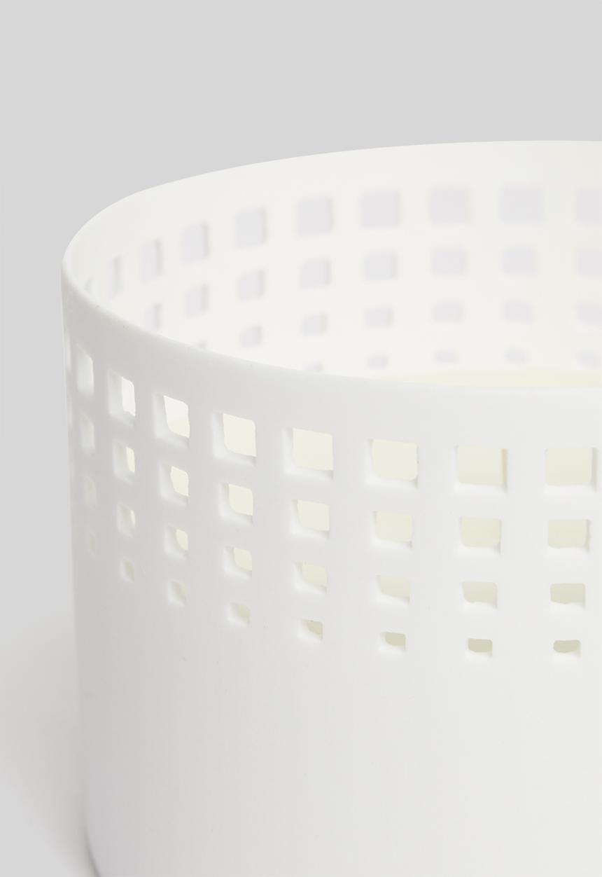 Madame Luna - Perforated porcelain votive candle - sandalwood vanilla