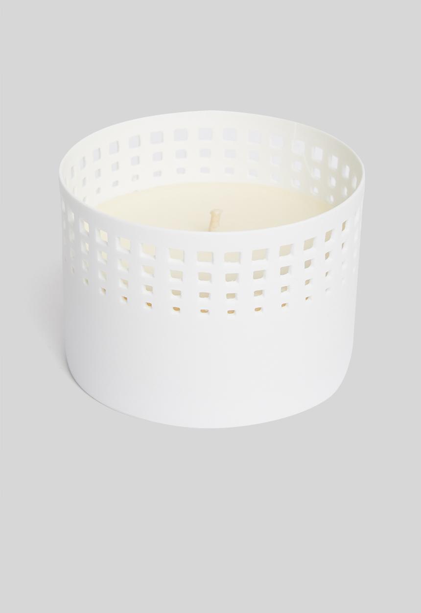 Madame Luna - Perforated porcelain votive candle - rose