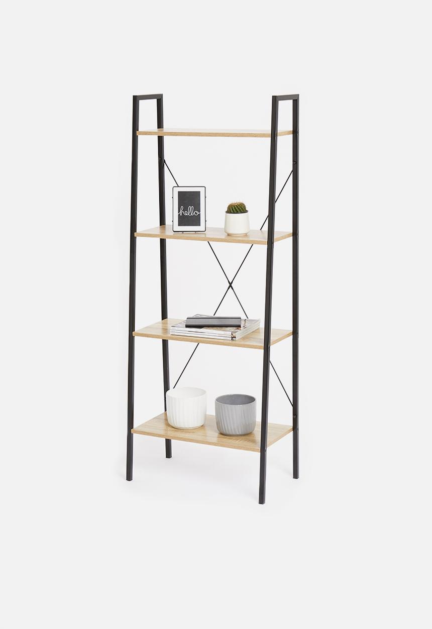 H&S - Metal bookcase - natural & black 