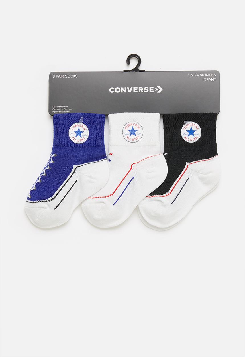 Converse - Converse infant striated quater 3pack - multi