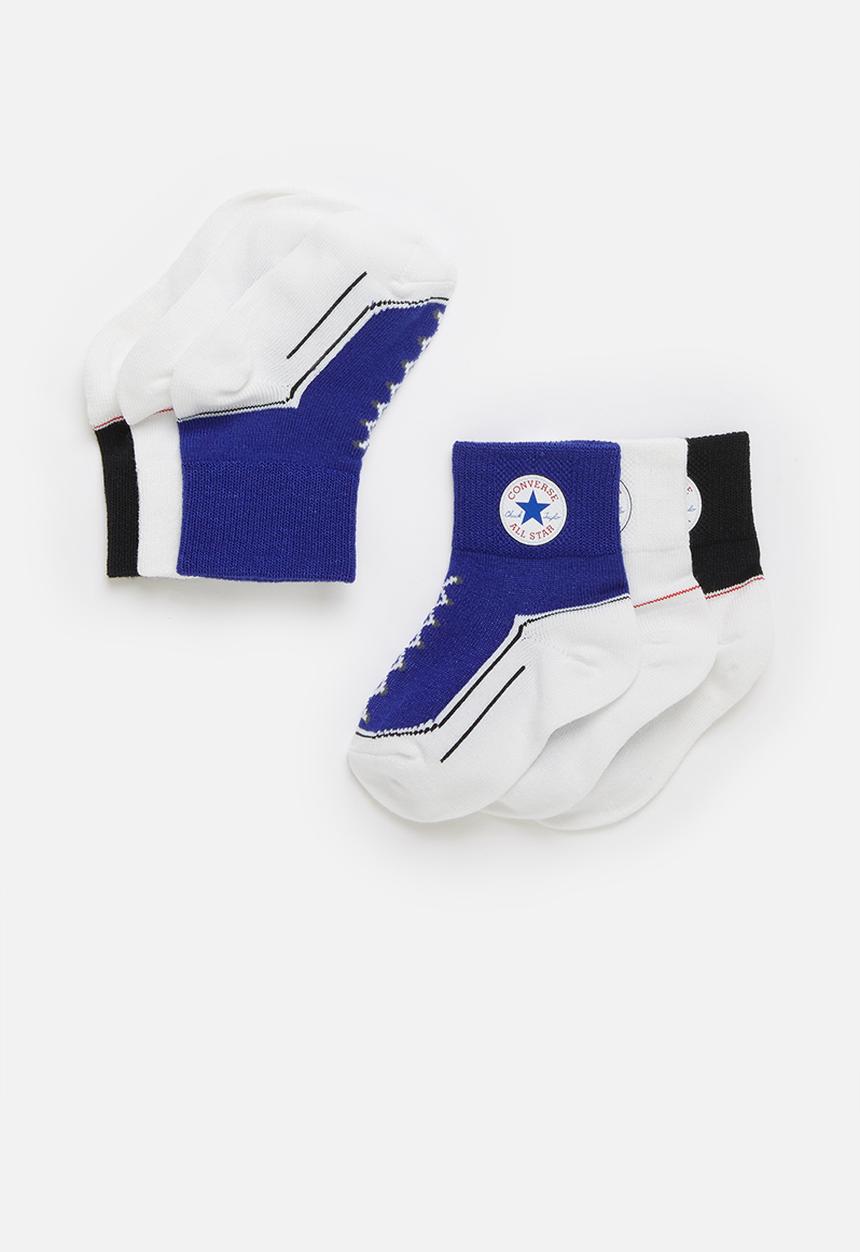 Converse - Converse infant striated quater 3pack - multi