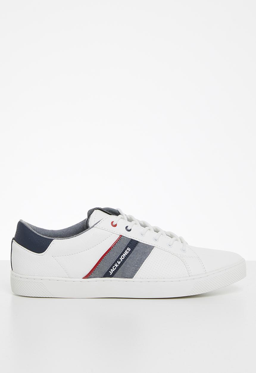 Jack & Jones - Ted pu mix - white & navy 