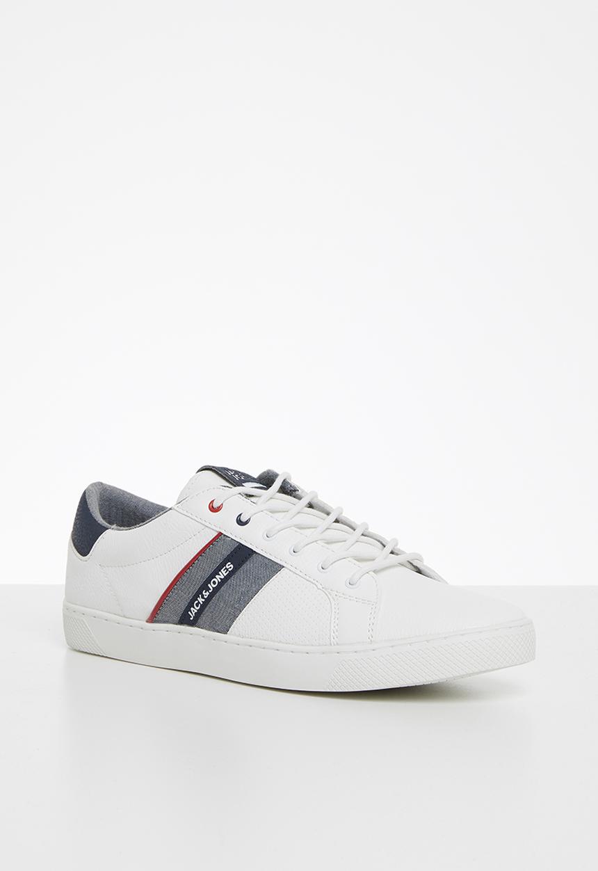 Jack & Jones - Ted pu mix - white & navy 