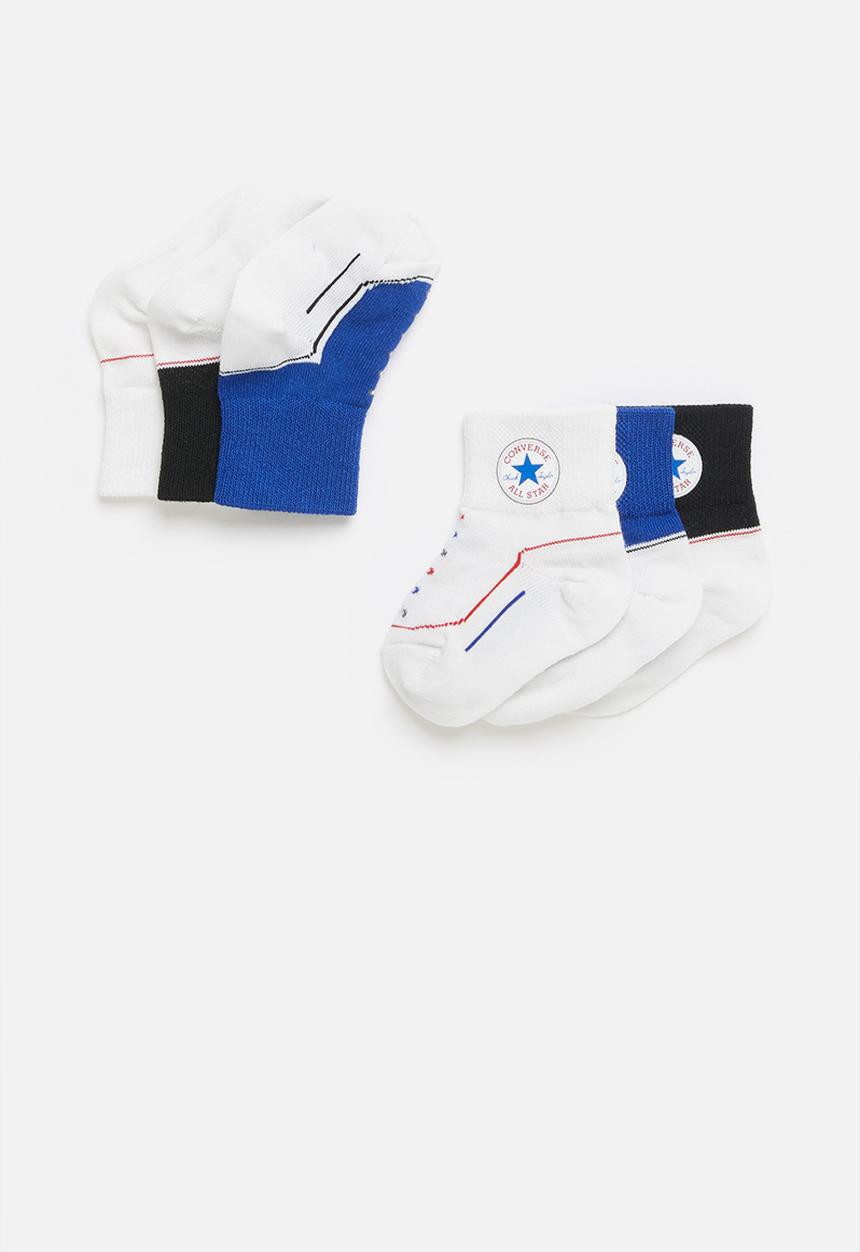Converse - Converse infant striated quater 3pack - multi