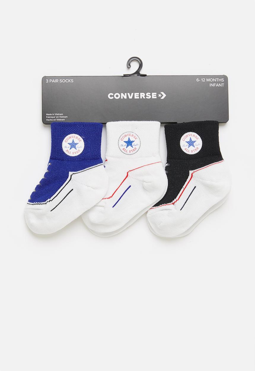Converse - Converse infant striated quater 3pack - multi