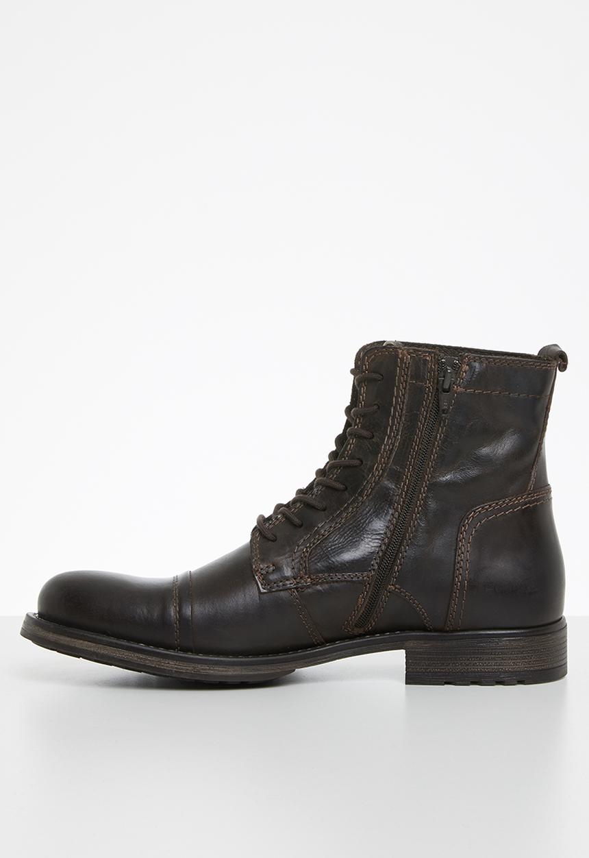Jack & Jones - Russel leather - brown stone