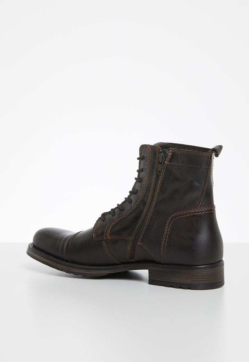 Jack & Jones - Russel leather - brown stone