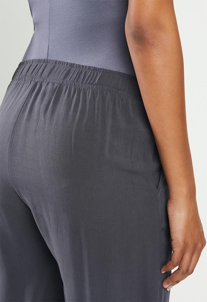 edit Maternity - Maternity relaxed tummy band trouser - pale indigo