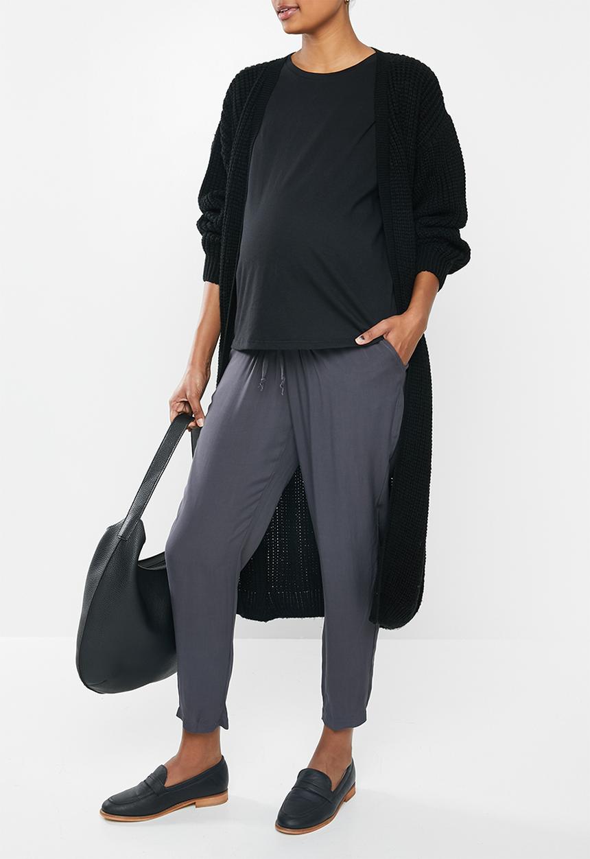 edit Maternity - Maternity relaxed tummy band trouser - pale indigo