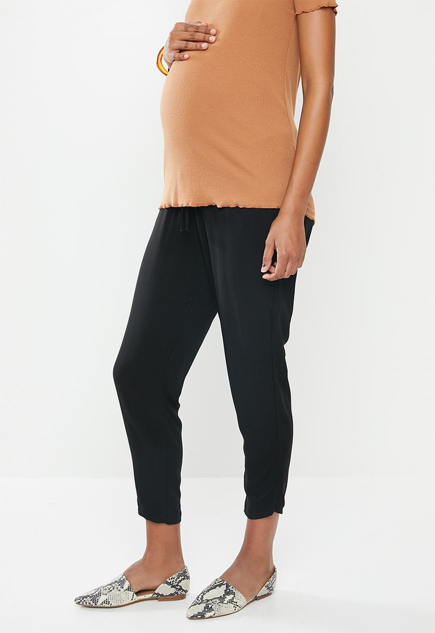 edit Maternity - Relaxed tummy band trouser - black