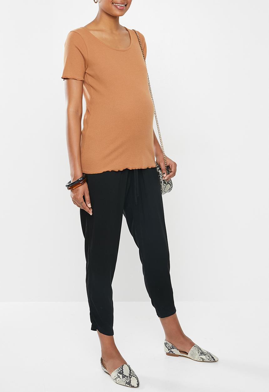 edit Maternity - Relaxed tummy band trouser - black