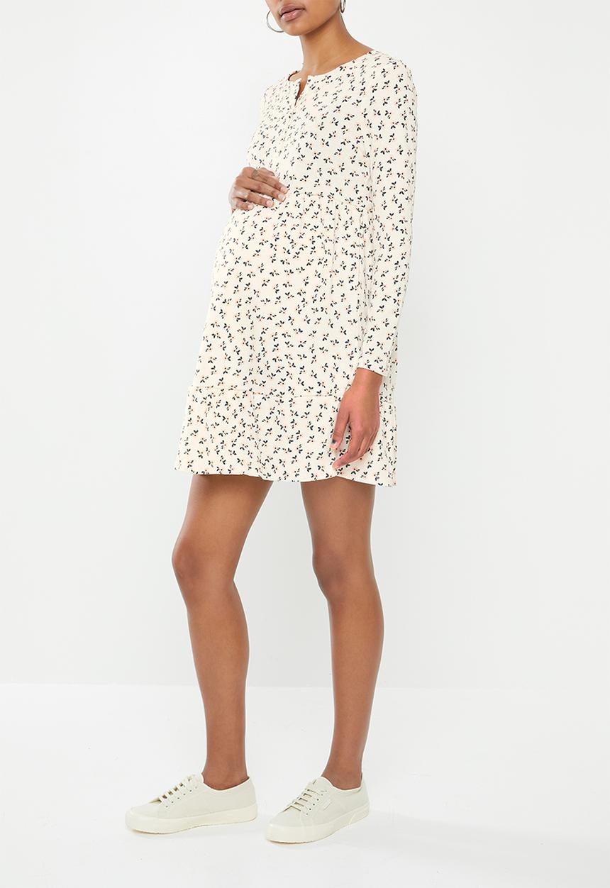 Cotton On - Maternity babydoll mini dress Aidan ditsy -  pink sand